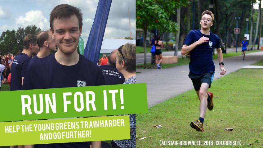 I'm running to help train Young Greens!