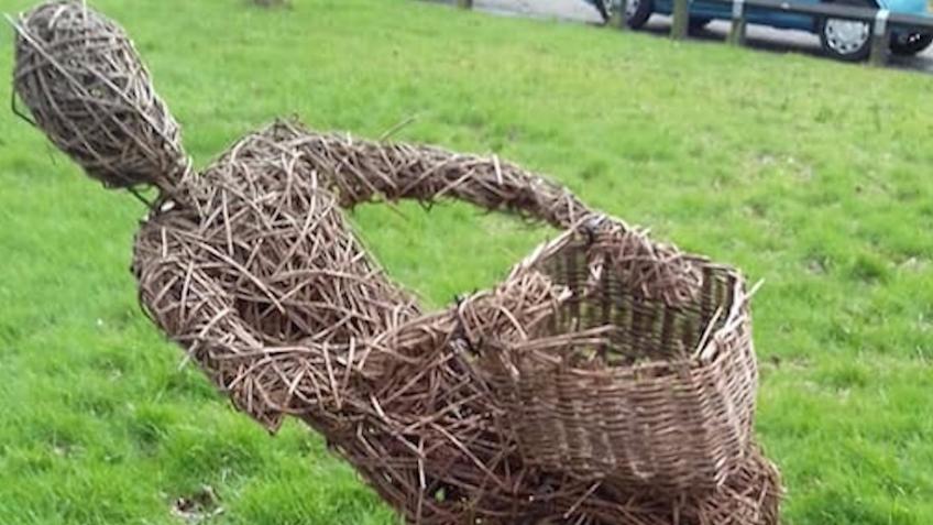 Metal Basket Weaver Installation for Shevington.