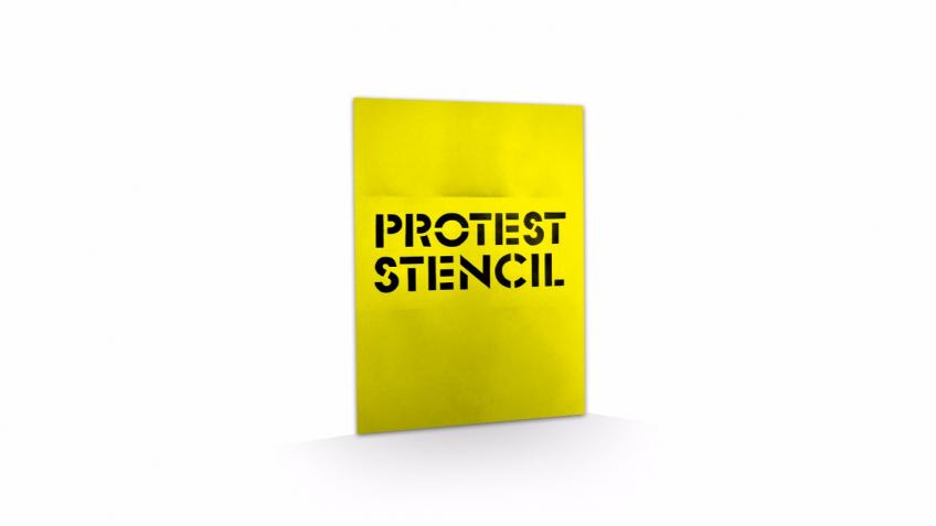 Protest Stencil