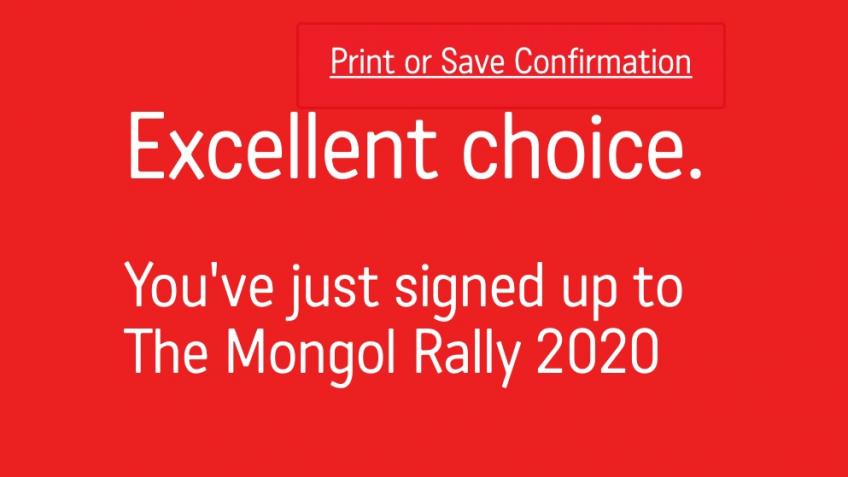Mongol Rally 2020: Team LSW
