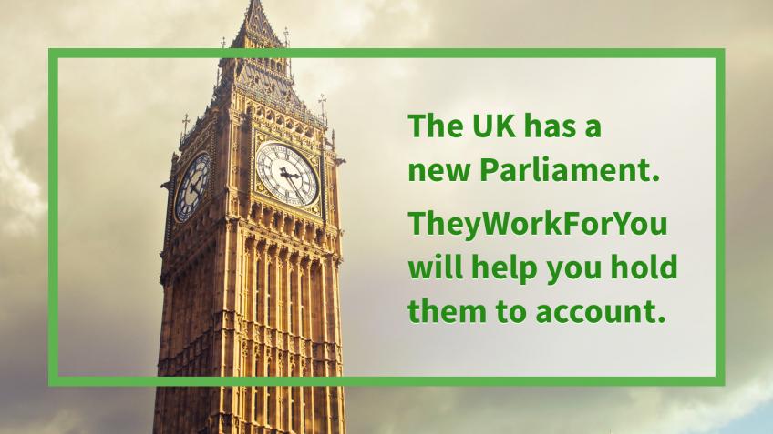 Help TheyWorkForYou make sense of Parliament