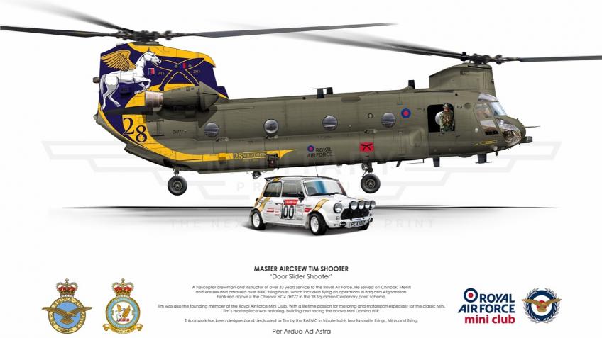 Limited Print Commemorating RAF MACR Tim Shooter