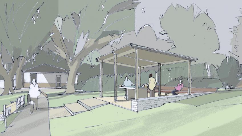 Outdoor Table Tennis Area