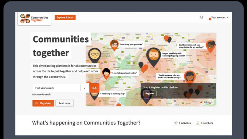A COVID-19 community timebanking response platform