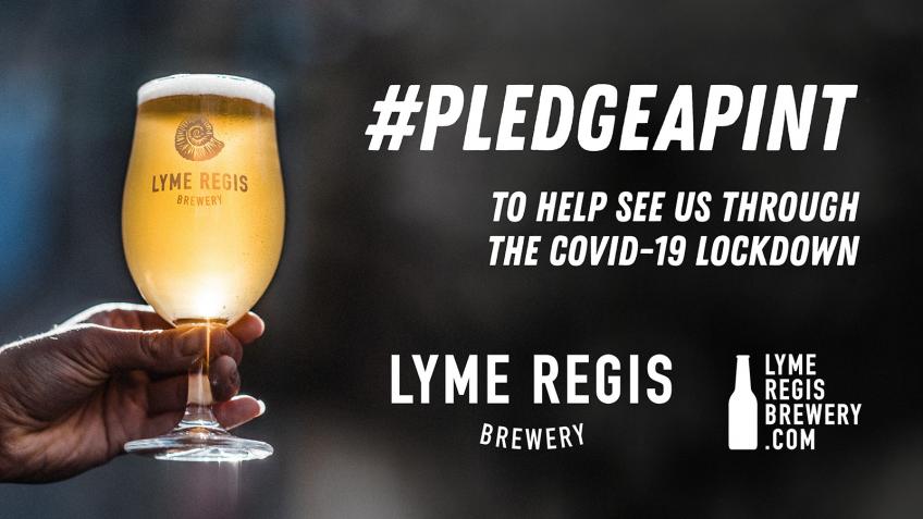 Pledge-a-Pint @ Lyme Regis Brewery during COVID-19