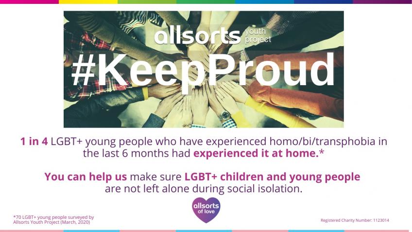Allsorts Youth Project #KeepProud Crowdfunder
