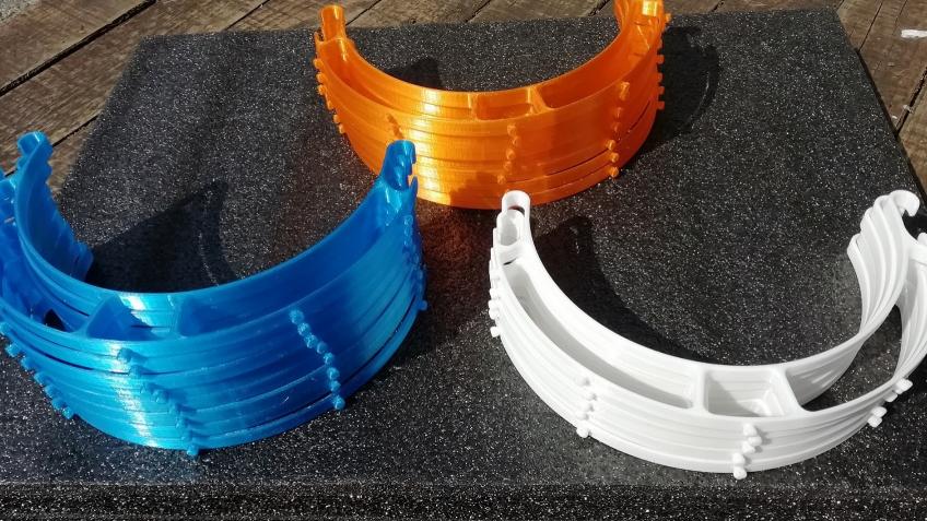 Healthcare workers headshields.