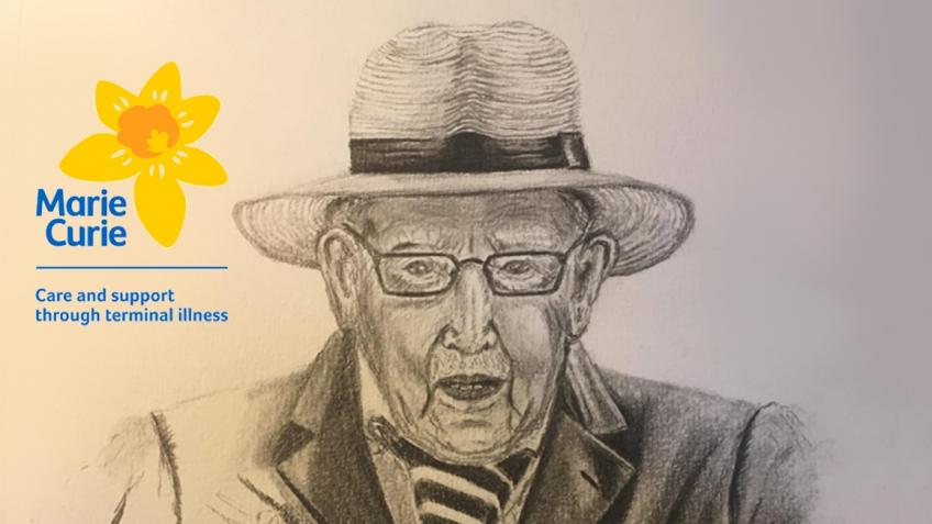 Colonel Tom Portrait helps Marie Curie support NHS