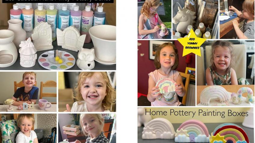 Home Pottery Painting Boxes