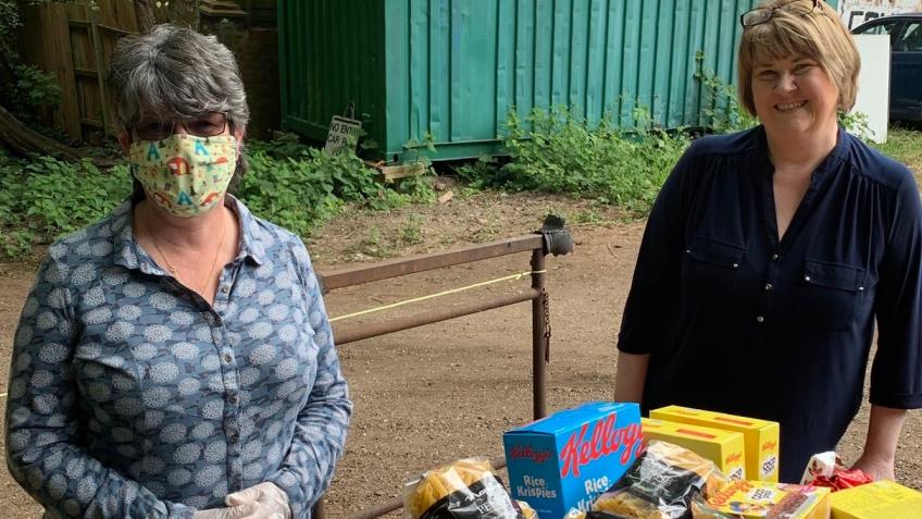 Highams Park Food Hub donations