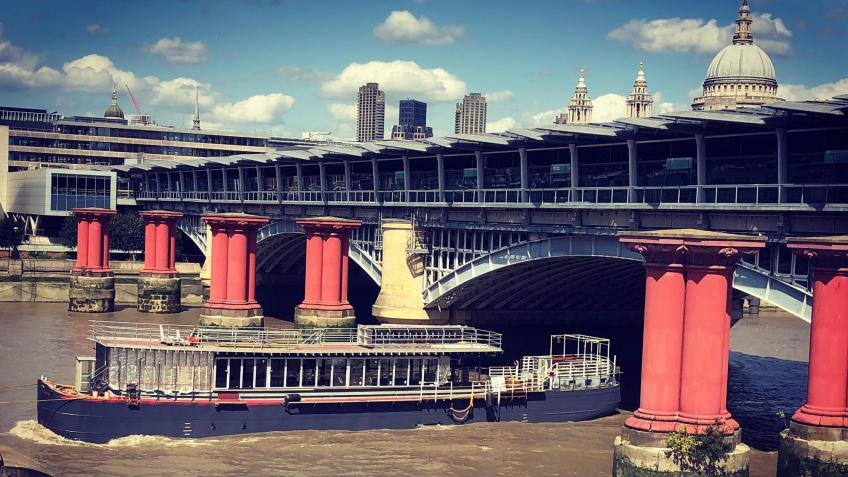 The Battersea Barge sails again!