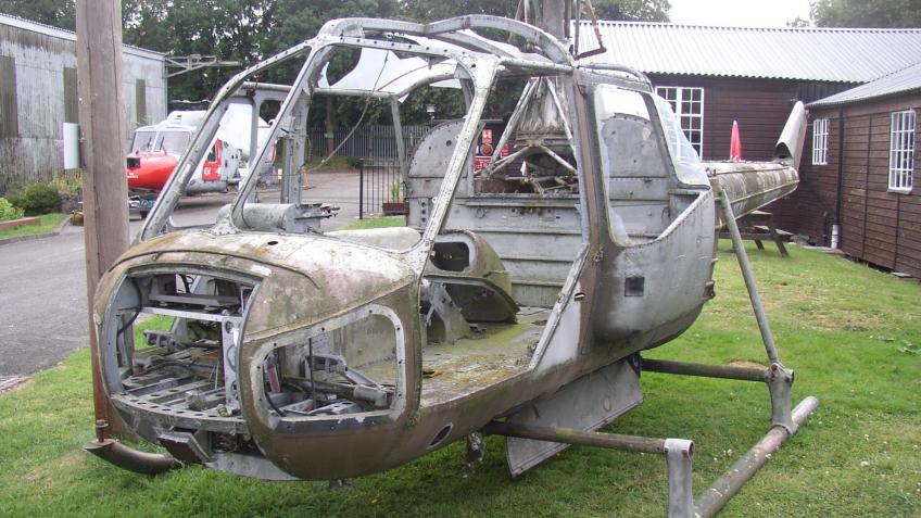 Falklands War Scout helicopter rebuild (static)